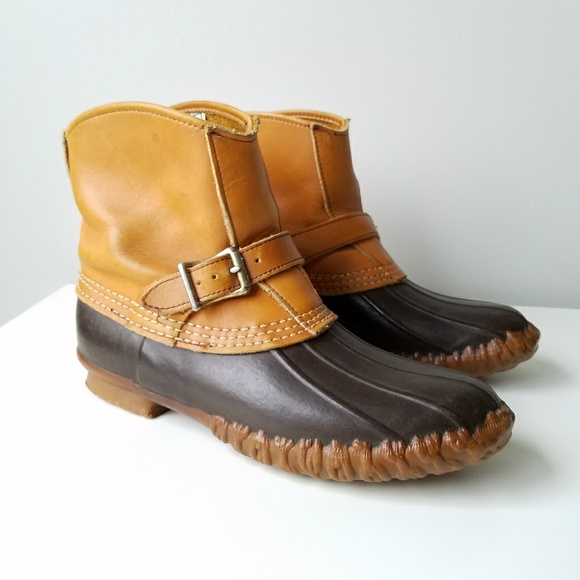 duck boots with buckle